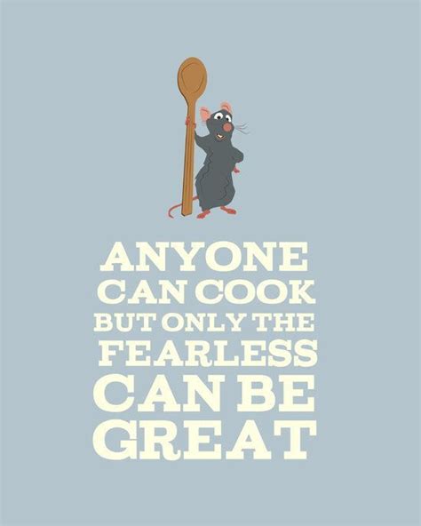 Ratatouille Quote Awesomeness | Kitchen themes, Disney home decor ...