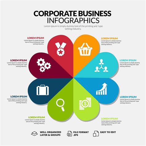 Corporate business infographics slide template 6060737 Vector Art at ...