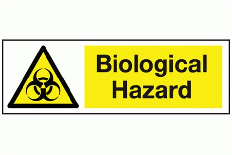 Biological Hazard Warning Safety Sign