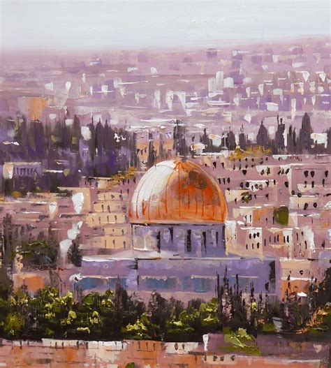 Jerusalem City Painting Large ORIGINAL Art Oil Painting On | Etsy