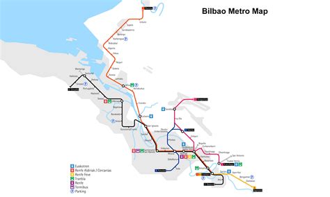 Bilbao Metro Line 2 Route Map 2024, Stations & Metro Lines - YoMetro