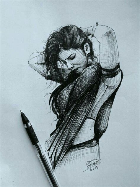 Pin on mukesh | Abstract pencil drawings, Pen art drawings, Pen art work