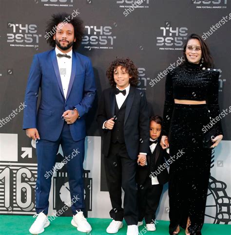 Brazils Soccer Player Marcelo His Family Editorial Stock Photo - Stock ...