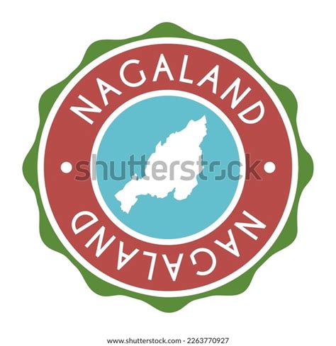 Nagaland India Badge Map Vector Seal Stock Vector (Royalty Free ...