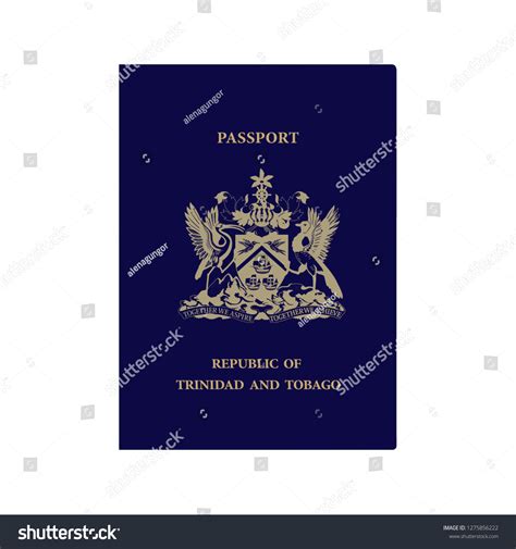 Trinidad Tobago Passport Stock Illustration 1275856222 | Shutterstock