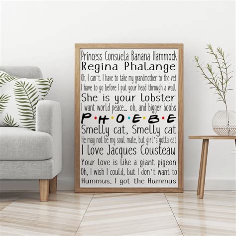 Phoebe Friends Phoebe quotes Phoebe Buffay print | Etsy