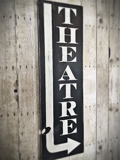 Hand Painted Vintage Style Theatre Sign