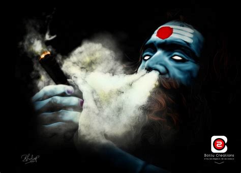 Lord Shiva Smoking Art