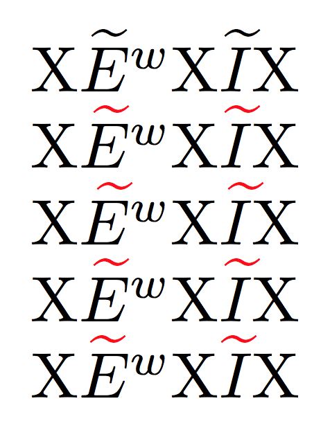 math mode - How to color only a "tilde" accent on a letter? - TeX - LaTeX Stack Exchange