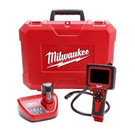 Milwaukee M12 12-Volt Lithium-Ion Cordless M-Spector AV Multimedia Camera Kit-2311-21 - The Home ...