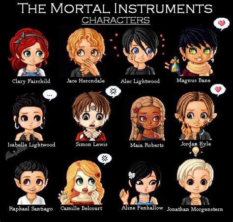 Mortal Instruments Characters by TheKindThatLasts on DeviantArt