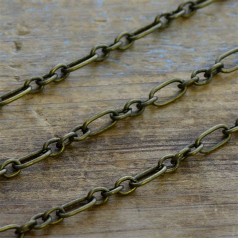 Iron Necklace or Bracelet Chain Antique Bronze Chain 3mm