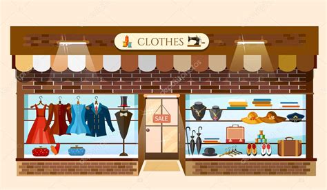 Drawing Of Clothes Shop – Warehouse of Ideas