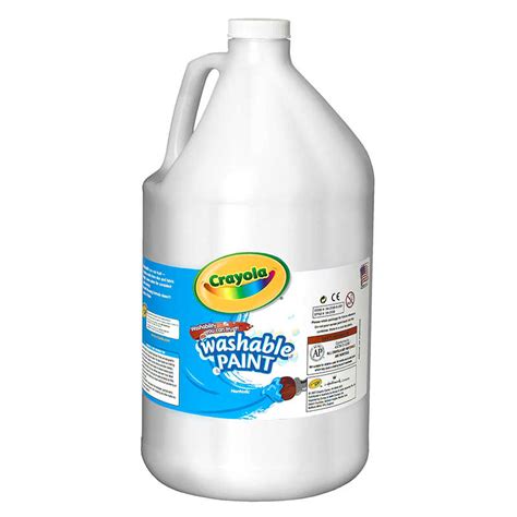 TeachersParadise - Crayola® Washable Paint, White, Gallon - BIN212853