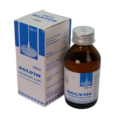 Affordable Solvin Syrup (Bromhexine Elixir) in Tanzania | Yebi Health