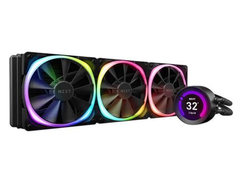 NZXT Kraken Z73 RGB 360mm Liquid Cooler with LCD Display + AER RGB Fan