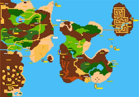 Image - The Adventure of Link Overworld Map.png - Zeldapedia, the Legend of Zelda wiki ...