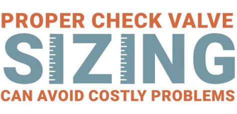 Proper Check Valve Sizing Can Avoid Costly Problems - Fluid Power Journal