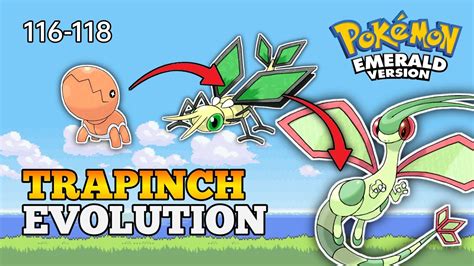 How To Evolve Trapinch Into Vibrava And Flygon In Pokemon Emerald | Hoenn Pokedex - YouTube