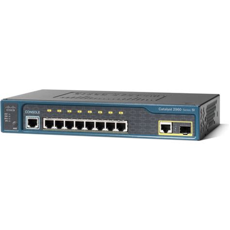 Cisco Catalyst 2960 8 Port 1 SFP Port Switch WS-C2960-8TC-S B&H