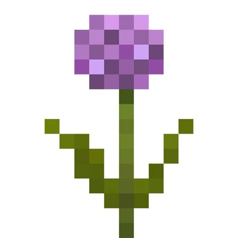 purple allium | Minecraft pixel art, Pixel art, Minecraft wallpaper