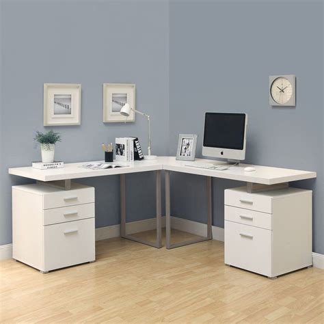 10 Best L-Shaped Desk for the Home Office with Features and Storage | White l shaped desk, Home ...
