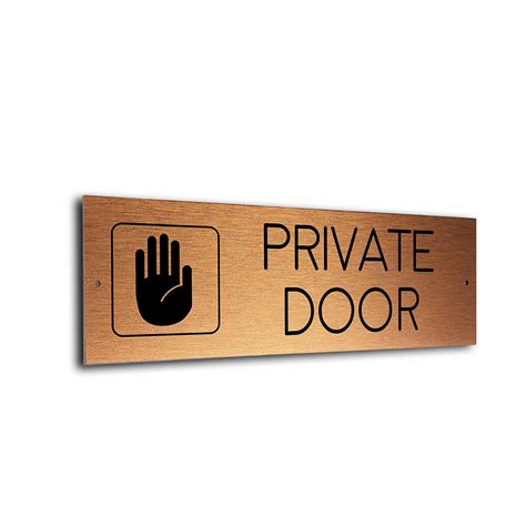 Private Door Door Sign | Private Door signs | Modern Door Plaque