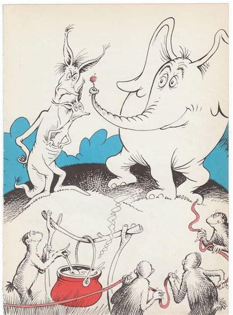 Dr Seuss 1950s Horton Hears a Who 8x11 Vintage Print Smiling | Etsy | Tim burton art, Seuss ...