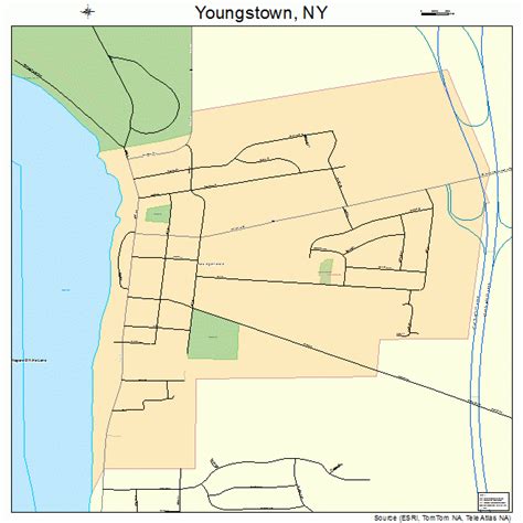 Youngstown New York Street Map 3684143