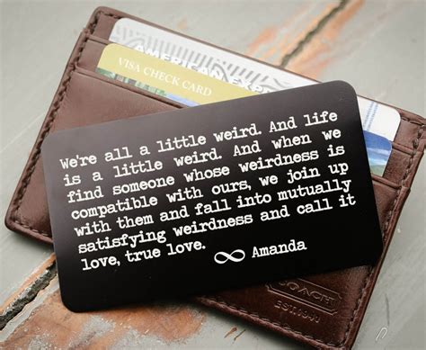 Personalised Metal Wallet Cards | IUCN Water