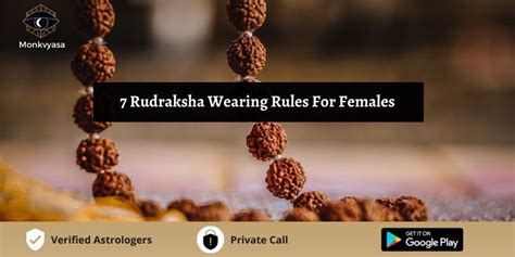 7 Rudraksha Wearing Rules For Females | Monkvyasa