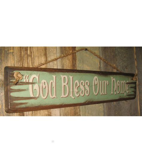 God Bless Our Home Wooden Sign – Stepp West