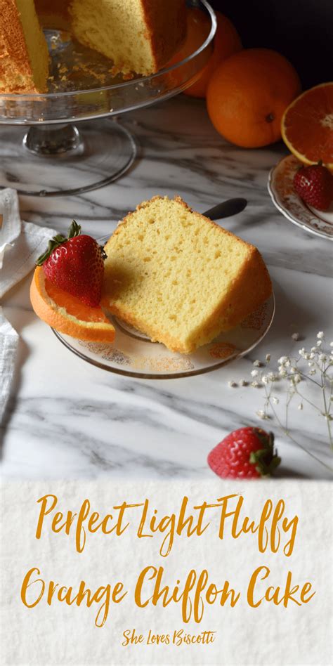 Perfect Light Fluffy Orange Chiffon Cake Recipe - She loves biscotti