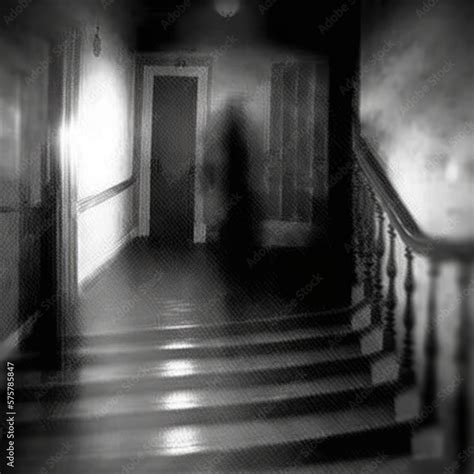 real ghost caught on camera, creepy, scary, generative ai Stock Illustration | Adobe Stock