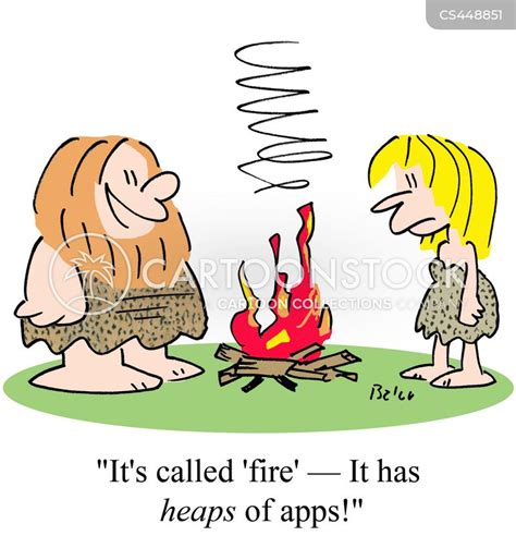 Invention Of Fire Cartoons and Comics - funny pictures from CartoonStock