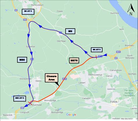 OVERNIGHT RESURFACING NEAR BONNYBRIDGE ON THE M876 WESTBOUND - BEAR ...