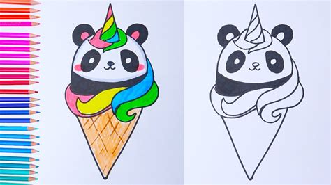 Ice Cream Unicorn Draw So Cute Food - Kopler Mambu