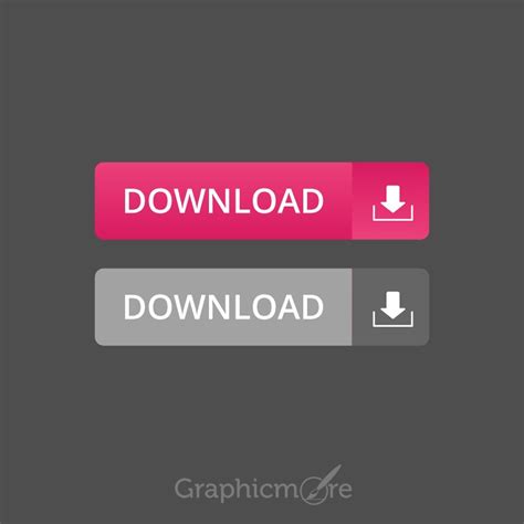 Download Buttons Free Vector File by GraphicMore