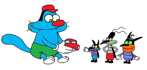 Oggy With Joey,Dee Dee And Marky - DesiComments.com