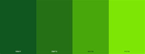 Reverse Monochromatic Green Color Palette Green Colour Palette Color ...