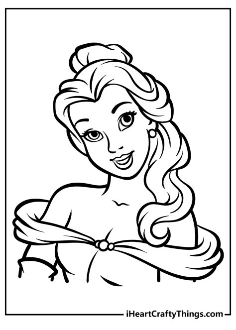 Belle Coloring Sheets