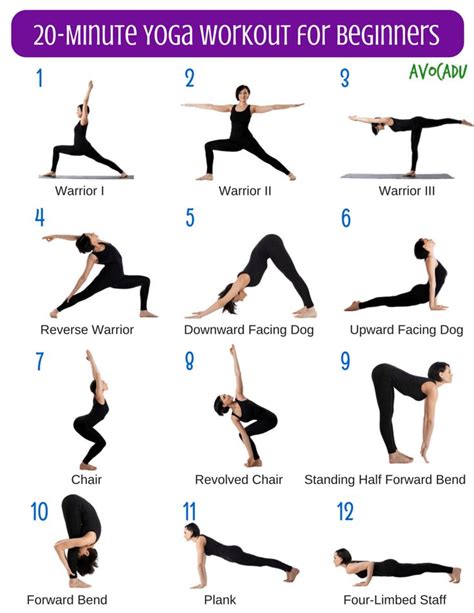 20-Minute Yoga Workout for Beginners | Yoga pour débutants, Yoga pour maigrir, Exercices de yoga