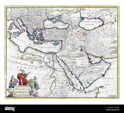 Map of the Turkish Empire, vintage engraving Stock Photo - Alamy