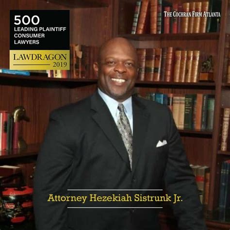 Hezekiah Sistrunk, Jr. - 500 Leading Plaintiff Consumer Lawyer 2019