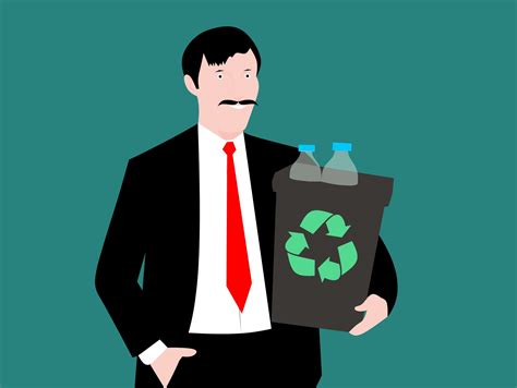 Man Holding Recycle Bin Free Stock Photo - Public Domain Pictures