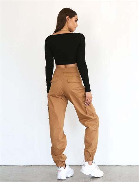 Aliyah Cargo Pant - Deep Tan | Cargo pants women outfit, Fashion ...