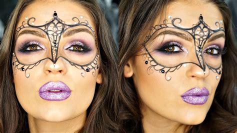 Glittery Masquerade Mask Makeup Tutorial | Collab with LoanPhamBeauty ...