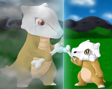 Cubone and Marowak by MegasArtsAndCrafts on deviantART