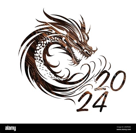 Symbol of Happy Chinese New Year 2024 green Dragon. Symbol of 2024 ...