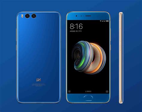 Xiaomi Mi Note 3 blue official | Smartphone, Câmeras, Ram